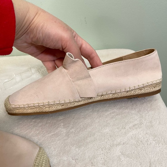 Michael Kors Women's Cream Slip On Suede Round Toe Espadrille Loafers Size 6 - Picture 8 of 12
